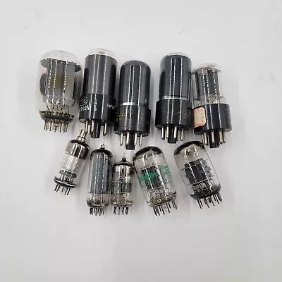 Vintage Lot Of 10 Vacuum Tubes Untested Amp Radio TV Parts • $19.99