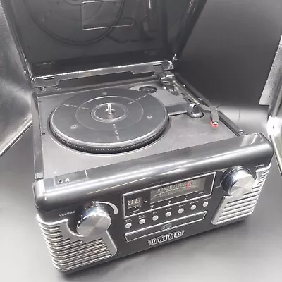 VICTROLA Haley 50's Retro Bluetooth Record Player  Multimedia Center V50-200 • $55.90