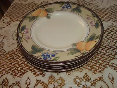 MIKASA Intaglio Garden Harvest Bread Butter Plate Saucers 6.5” Set Of 4 • $10.99