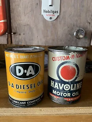 $10 • Buy Vintage Quart Motor Oil Cans