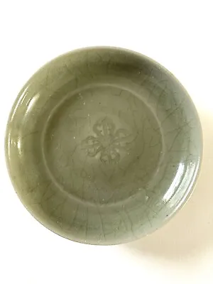 Chinese Longquan Celadon Dish Ming Period  • $1000