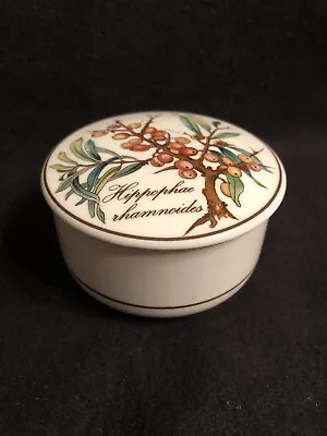 Villeroy & Boch BOTANICA Porcelain Trinket Box HIPPOPHAE RHAMNOIDES Luxembourg • $24.99