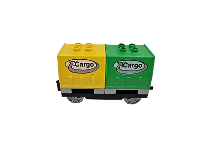 Lego® Duplo TRAIN Freight Wagon Cargo GREEN YELLOW • $25.25