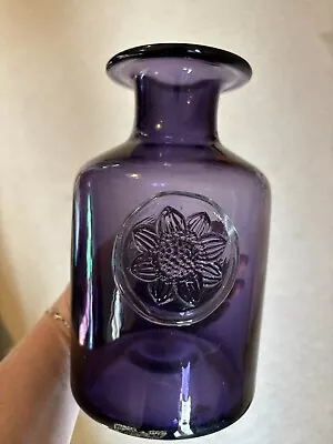 Vintage Purple Dartington Vase With Flower Detail  • £12.99