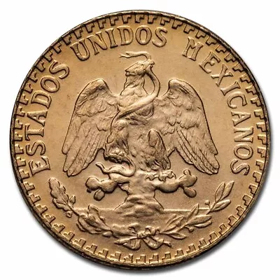 1945 Mexico Gold 2 Pesos BU (New Dies Restrike) • $155.07