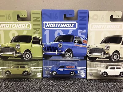 Matchbox Mini Cooper Partial Set Of 3 2024 NEW Walmart Exclusive • $13.95