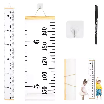 $18.46 • Buy Growth Chart Wall Hanging, Portable Kids Wall Ruler Removable Height Measure Cha
