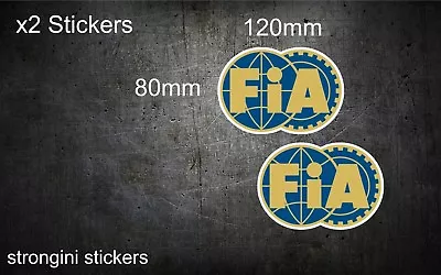 FIA Stickers Racing Decals F1 FIA Decals 120mm X 80mm • £2.99