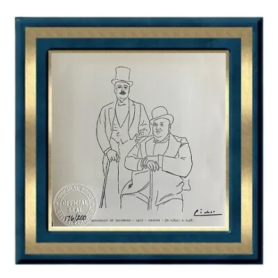 Pablo Picasso Original Signed Print Hand-Tipped Diaghilev And Seliburg 1917. • $76.50