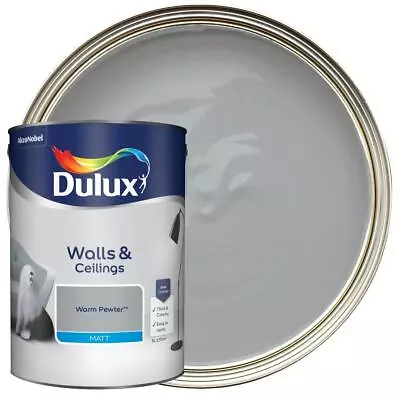£21 • Buy Dulux Matt Emulsion Paint - Warm Pewter