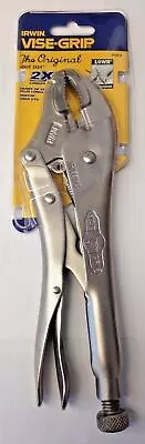 Irwin Vise-Grip 10WR 10  Curved Jaw Locking Pliers With Wire Cutter 502L3 • $11.50