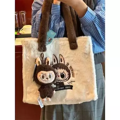 POP MART LABUBU The Monsters Etciting Macaron Plush Cute White Bag Shoulder Bags • $17.99