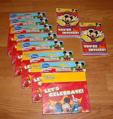 DesignWare Disney MICKEY MOUSE CLUBHOUSE - 56 Loot Bags 16 Invitations • $20