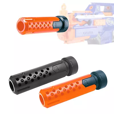 Tactical Silencer Barrel Extension Attachment Black For Nerf MOD Modify Toy • $14.16