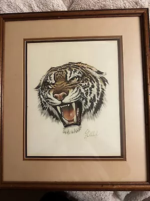 VtG Guy Coheleach Frame House Gallery Signed Siberian Tiger 23  X 27  Framed Art • $50