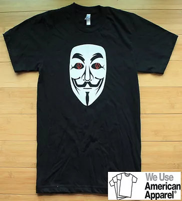 $17 • Buy V For Vendetta Guy Fawkes (Double Sided) Shirt S, M, L, XL, 2XL 100% Cotton