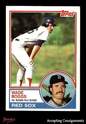 1983 Topps #498 Wade Boggs RED SOX RC ROOKIE • $0.99