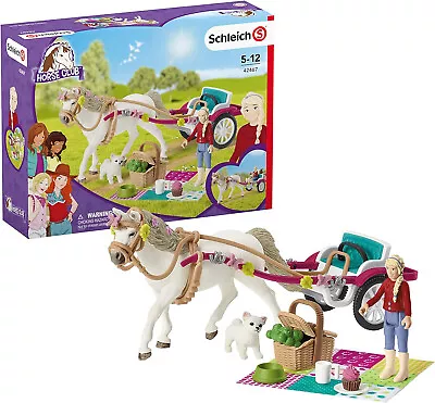 Schleich Horse Horse Show Carriage Doll Connemara Pony Playset 38 Piece Set • $99