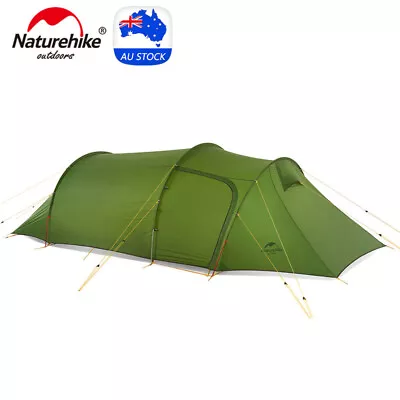 $259 • Buy Naturehike Ultralight Opalus Tunnel Tent For 2-4 Persons Camping Hiking Tent
