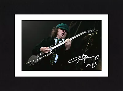 8X6 Mount ANGUS YOUNG Group Multi Signed PHOTO Ready To Frame AC/DC • £7.49