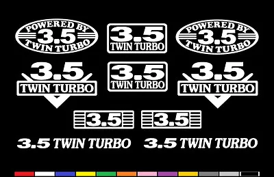 10 Decal Set 3.5 L V6 Twin Turbo Engine Sticker Emblems Vinyl Decals Ecoboost • $10