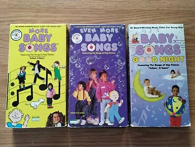 BABY SONGS VHS LOT Of 3 - Award Winning Music Videos For Young Kids Infant To 6  • $41