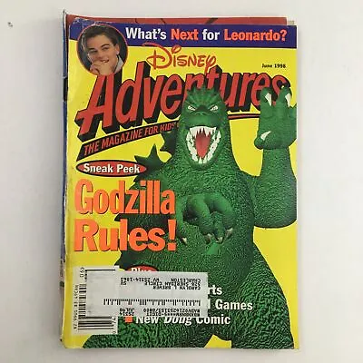 Disney Adventures Magazine June 1998 Godzilla Rules & Leonardo DiCaprio • $17.95