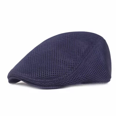 Men Women Flat Top Military Cadet Sun Outdoor Travel Sports Golf Cap Hat Beret ◁ • $6.45