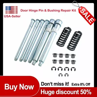 Door Hinge Pin And Bushing Repair Kit+Spring And Roller Pin Fits Chevy Chevrolet • $36.10