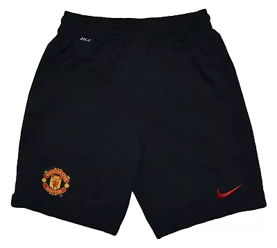 Manchester United 2014/2015 Home Football Shorts Nike Size Yl Boys • $10.79