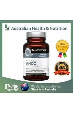 Quality Of Life - Kinoko Platinum Ahcc 750mg 60 Capsules - [in Stock] • $189.95