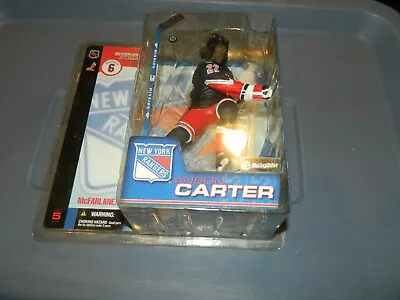 2003 McFarlane NHL Anson Carter Blue Rangers Jersey Figure NEW • $14.99