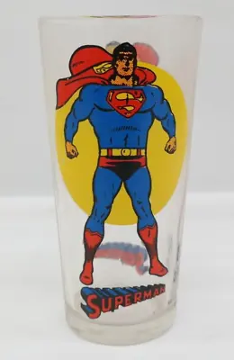 Vintage 1976 Superman Pepsi Super Series Glass DC Comics    EL • $41.99