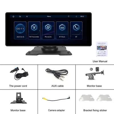 Car Radio Touch Screen Monitor Smart Player For Wireless Carplay Android Auto • $99.80