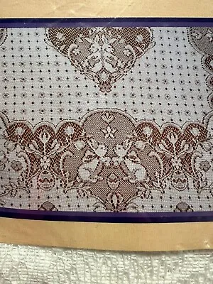 NEW Woven Scranton Lace Tablecloth Springtime 60x84 Oblong White • $24