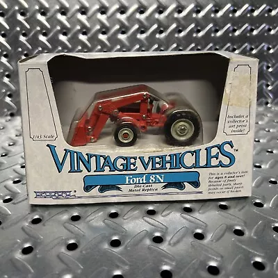 Ertl Ford 8N Tractor Red Loader Vintage Vehicle Made USA  1/43 FD-2512-1HEO-R-B • $14