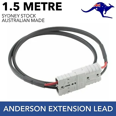 1.5m 50 Amp Anderson Plug Extension Lead 6mm Cable Genuine • $27.50
