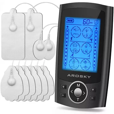 AROSKY TENS Machine With 24 Modes TENS Unit Muscle Stimulator For Pain Relief • $32.99