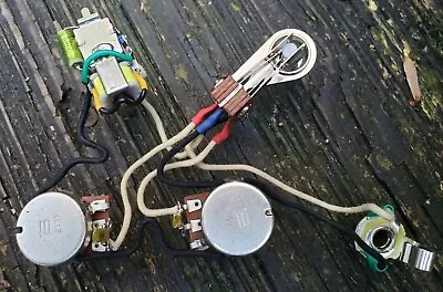 Gibson Flying V 67 Wiring Harness Bourns 500k Fixed Wah+Bass Cut Tone Pot  • $75