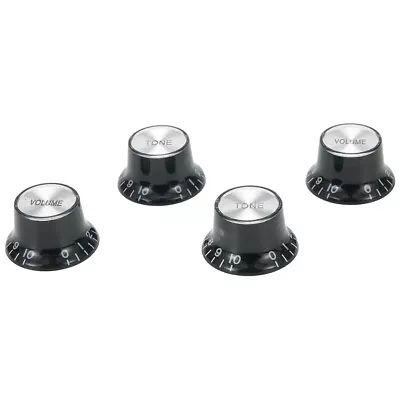 Custom Designed Silver Top Hat Bell Knobs For Gibson Les Paul SG Guitar • $13.60