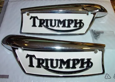 $139.95 • Buy 1969-79 Triumph T100, T120, T140, T150, T160,  Fuel Tank Emblems & Screws. F/SH