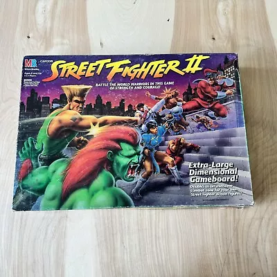 Vintage 1994 Street Fighter 2 Capcom Milton Bradley Board Game Non Complete • $50