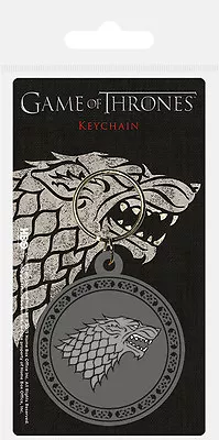 Game Of Thrones House Stark Wolf Rubber Keyring New Official Merchandise • £2.99