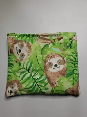 Reusable Hand Warmer Hot Cold Therapy Rice Pack Microwave Freeze Sloth In Leaves • $8.75