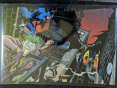 Vintage Batman Rogues Poster Unused Joe Quesada Art 1992 22x34 DC Comics • $49.99