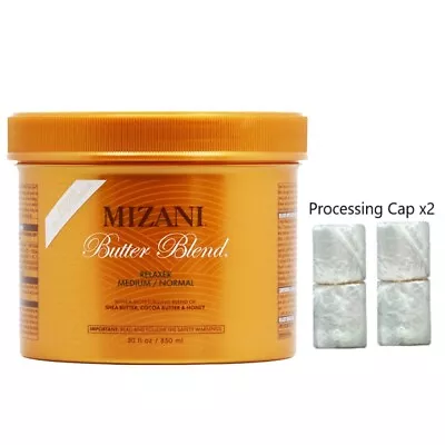 Mizani Butter Blend Medium/Normal Relaxer 30oz + Processing Cap (2 Packs) WFNF • $28.53