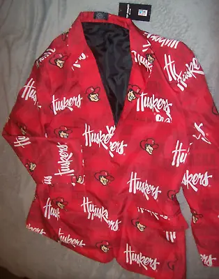 $34.99 • Buy Red Husker Blazer Sport Suit Coat Jacket Mens Size S (B16)