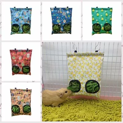 Hay Bag Guinea Pig Rabbit Feeding Bag Animal Hay Feeder Bag Hanging Feeder Hot* • £4.57