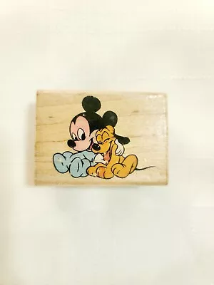 Disney Baby's Best Friend Mickey Pluto Rubber Stamp • $9.99