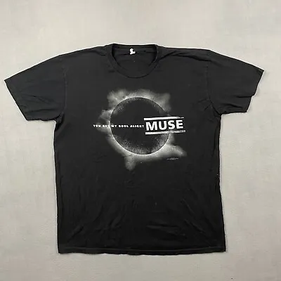 Muse Shirt Adult Extra Large Black 2009 You Set My Soul Alright Band Tee Y2K • $25